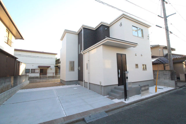 倉敷市西阿知町の新築 一戸建て 分譲住宅の外観写真