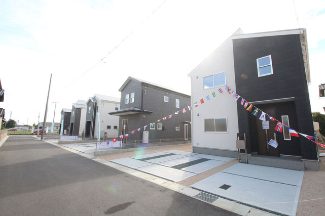 倉敷市玉島乙島の新築 一戸建て 分譲住宅の外観写真