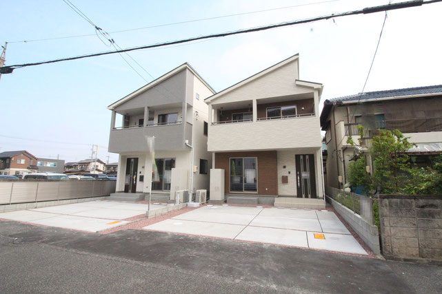 岡山市南区南輝3丁目の新築 一戸建て 分譲住宅の外観写真