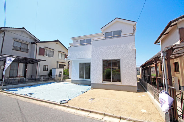 岡山県倉敷市中島の新築 一戸建て 分譲住宅の外観写真