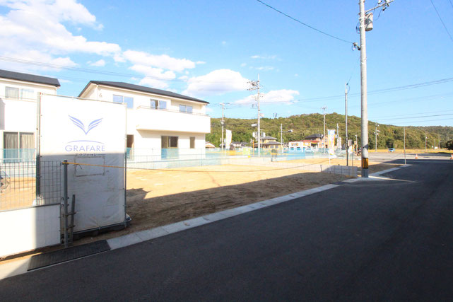 岡山県瀬戸内市邑久町山田庄の新築 一戸建て 分譲住宅の外観写真