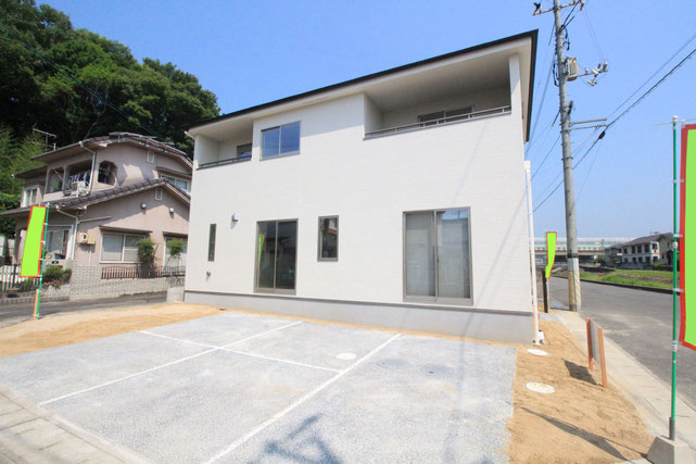 岡山市北区辛川市場の新築 一戸建て 分譲住宅の外観写真