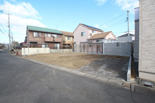 岡山市南区福田の新築 一戸建て 分譲住宅の外観写真