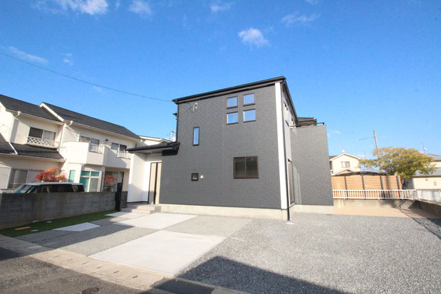 岡山市中区海吉の新築 一戸建て 分譲住宅の外観写真