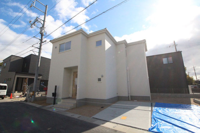 総社市井尻野の新築 一戸建て 分譲住宅の外観写真