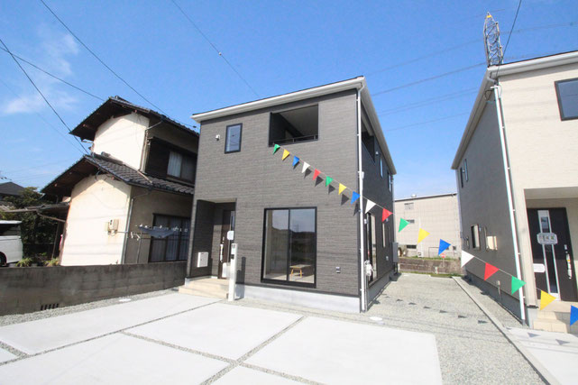 倉敷市水島川崎通の新築 一戸建て 分譲住宅の外観写真