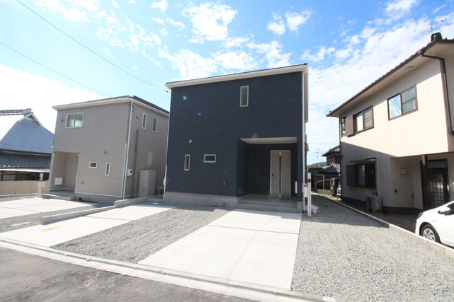 岡山市北区原の新築 一戸建て 分譲住宅の外観写真