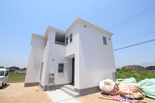 岡山県倉敷市玉島乙島の新築 一戸建て 分譲住宅の外観写真