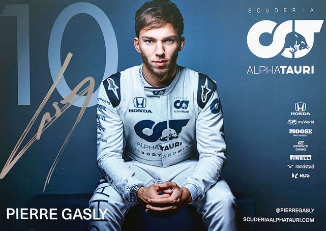 Autograph Pierre Gasly Autogramm