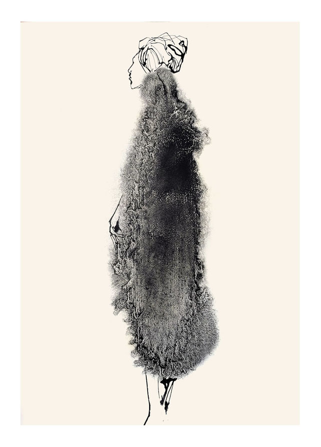 Neueste fashion Illustration aus dem Atelier