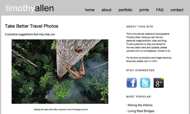 Timothy Allen Website 