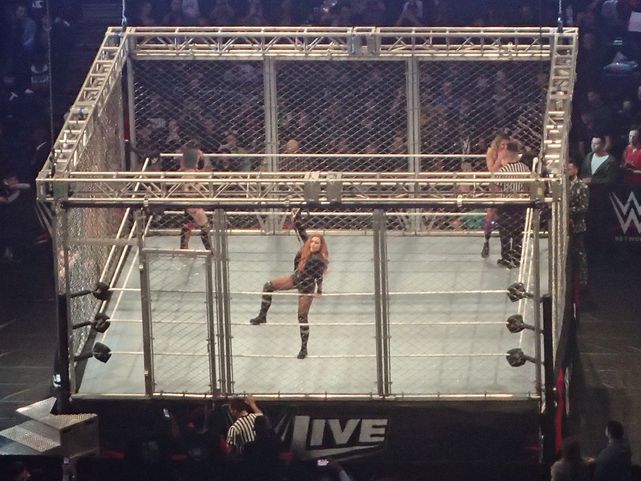 The First Ever Women's Triple Threat Steel Cage Match