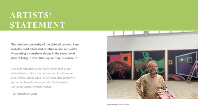 Portfolio Anton Henning: Artists' Statement