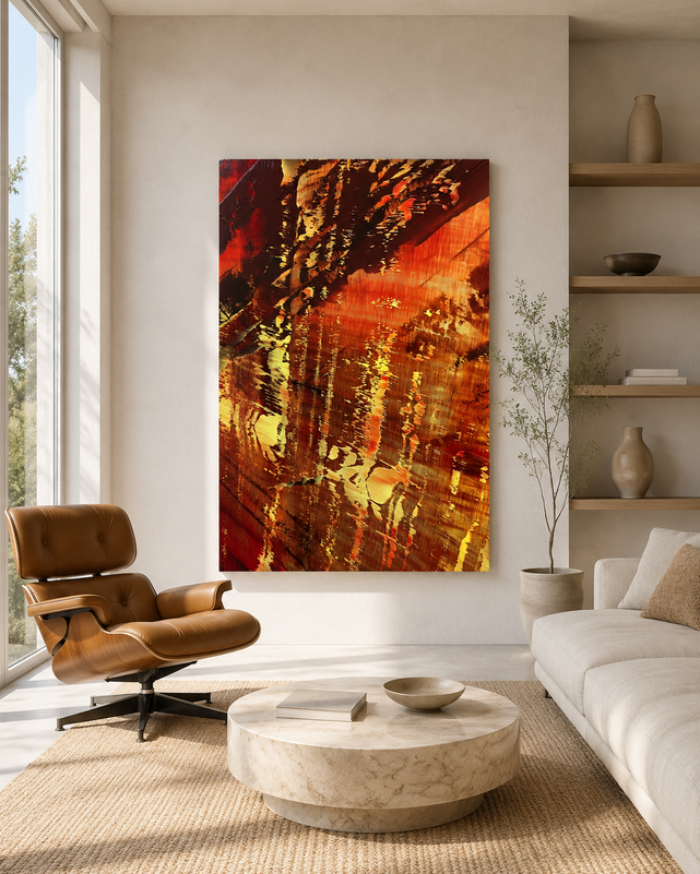 Abstract sterk schilderij voor modern interieur – Monkey Dreams - bladerunner