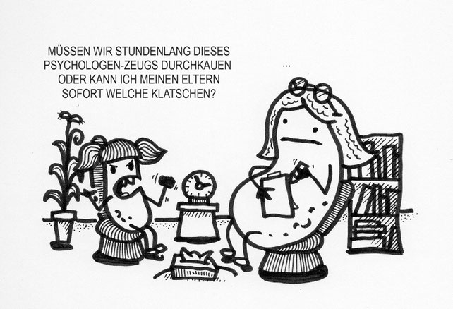 Ein Kartoffel Cartoon. Machen wir es kurz.