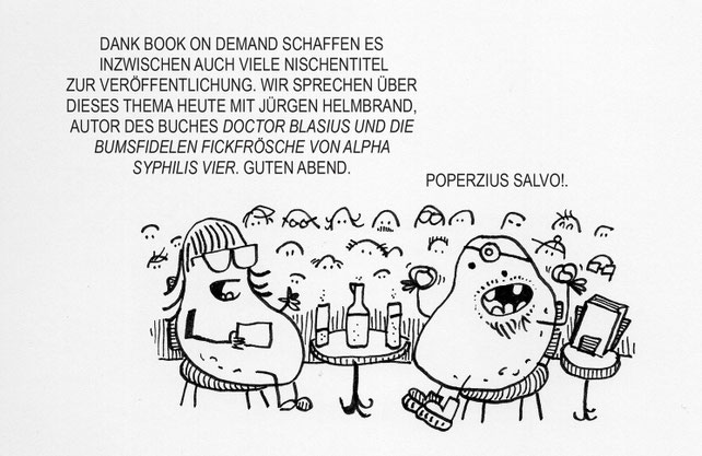 Ein durchgeknallter Kartoffel Cartoon. Book on demand bringt nur gutes hervor!