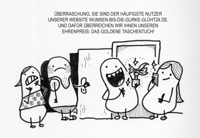 Ein Kartoffel Cartoon. Datenschutz im Internet - nichts zu verheimlichen, dann ist ja gut.