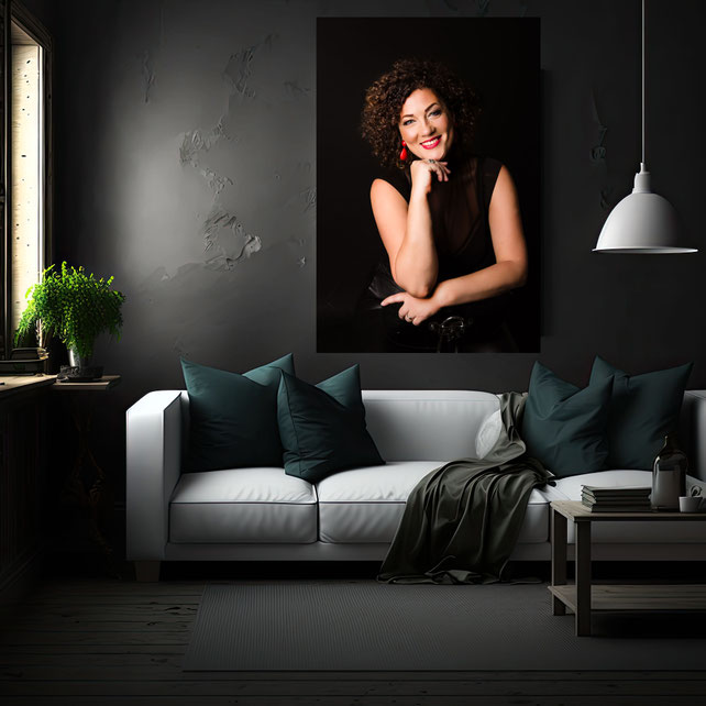 portret op canvas