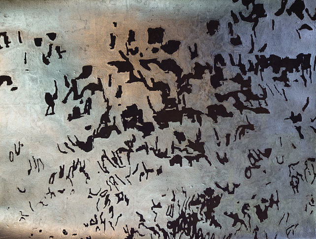 Campo de retorno Técnica mixta sobre papel artesanal 76 × 56 cm 2020
