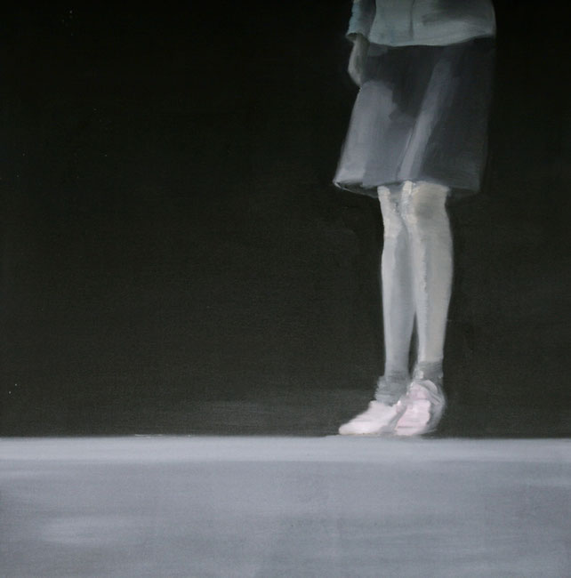 Bühne 109x109cm 2007 oil on canvas