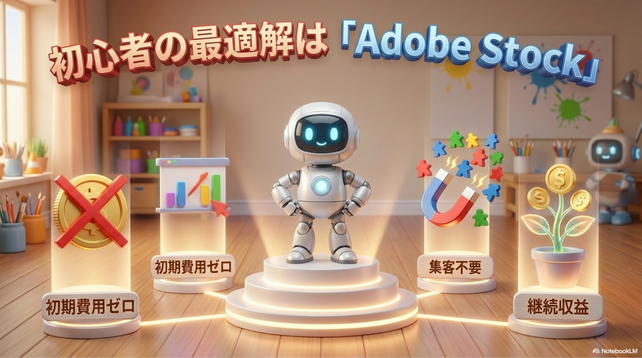 初心者におすすめなのはAdobe Stockです。