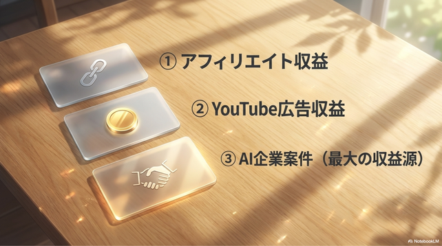 AI解説チャンネルの3つの収益モデル