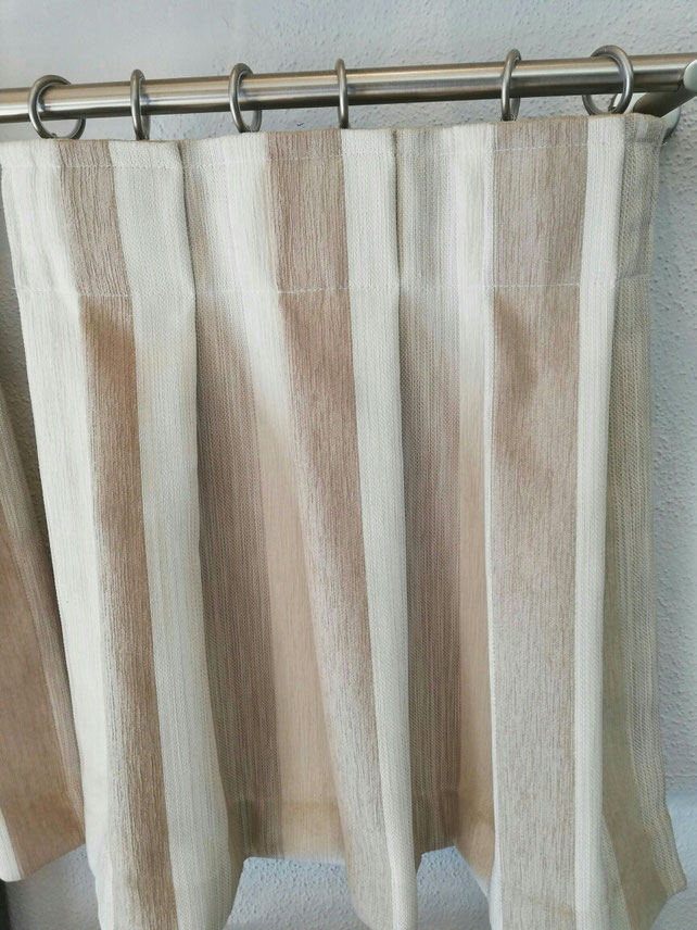 Cortina con frunce de tablas