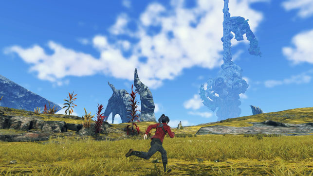 Noah läuft durch eine Landschaft in Xenoblade Chronicles 3 von Monolith Soft für Nintendo Switch