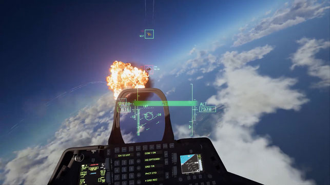 Ace Combat, Ace Combat 7, Skies Unknown, Bandai Namco, Project Aces, VR, Osean, Erusea, Sunao Katabuchi, Flugzeug, Trigger, Drohnen, F-16, MIG 35, AC-10, F-22, Radar, F/A-18, Virtual Reality, PS VR, Bandai, Namco, Jet, Bomber