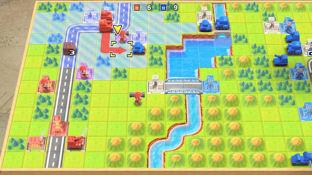 Rote Panzer rücken vor in Advance Wars 1+2: Re-Boot Camp von WayForward für Nintendo Switch