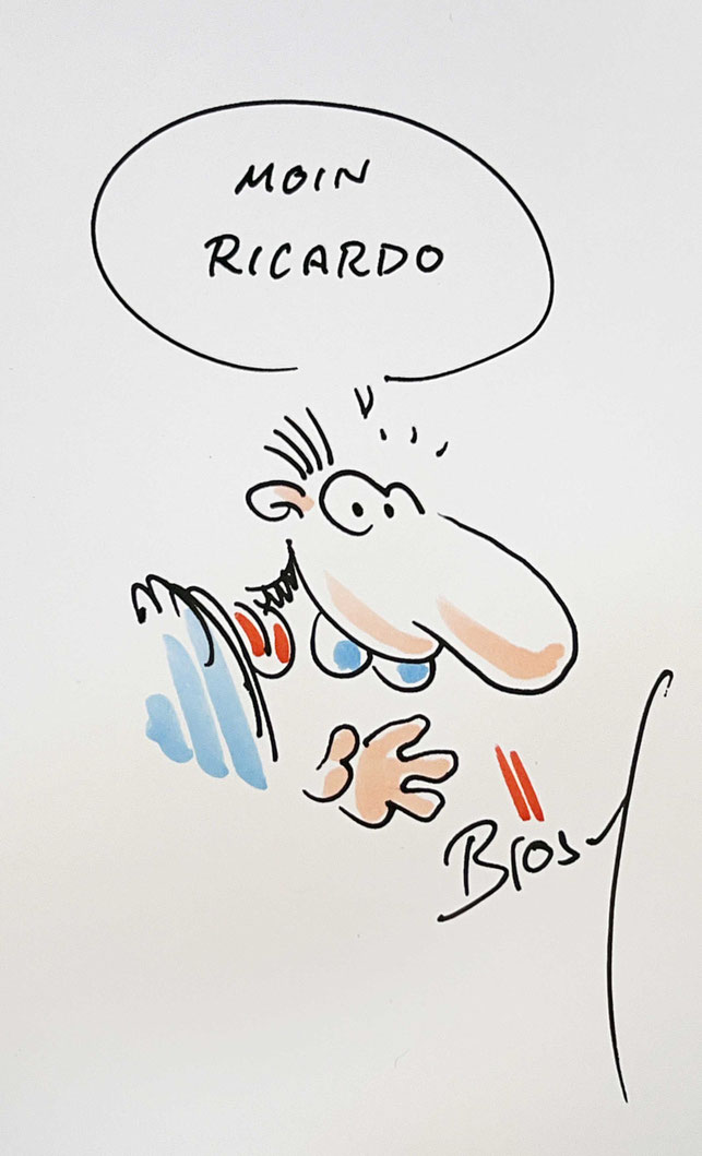Autograph Broesel Cartoon
