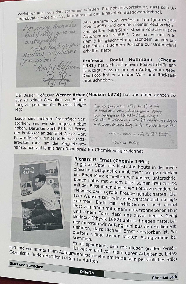 Article on how we collect Autographs of Noble Prize Winner in the  'Autogrammpost' Nr. 112 out now