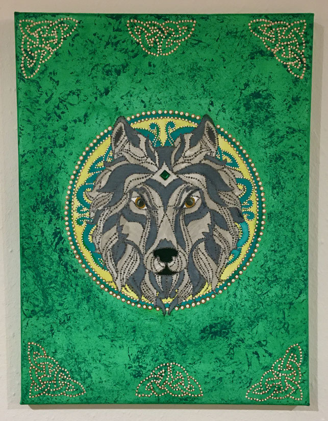 Mein Wolf, Bildgröße 30 x 40 cm