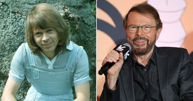 Sven Ulvaeus - ABBA: damals in den 1970er Jahren und heute, im Alter von 75 Jahren (www.metro.co.uk)