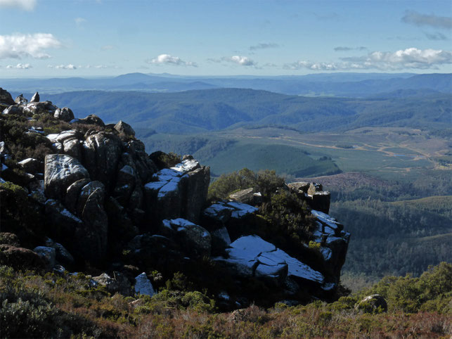 Lines of hills to the north-east 