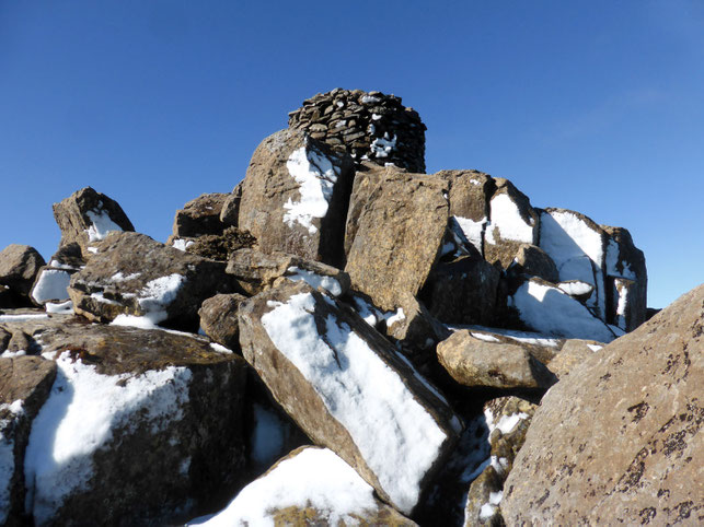 The summit cairn
