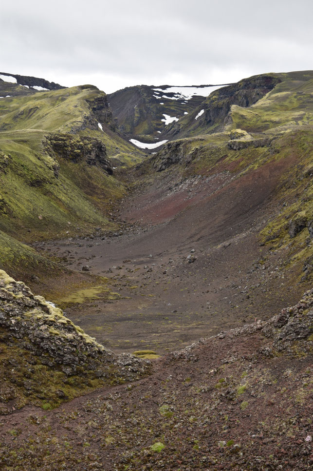 Strútsstígur hiking path, Eldgjá canyon