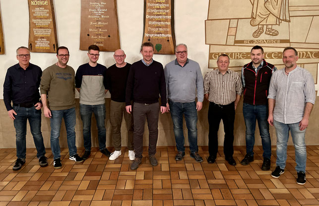 v.l.n.r.: Torsten Bohnenkamp, Christian Jaworek, Julian Münch, Matthias Batroff, Michael Klein, Klaus Dahmen, Frank Schemme, Sebastian Wagner, Lars Steinrücken