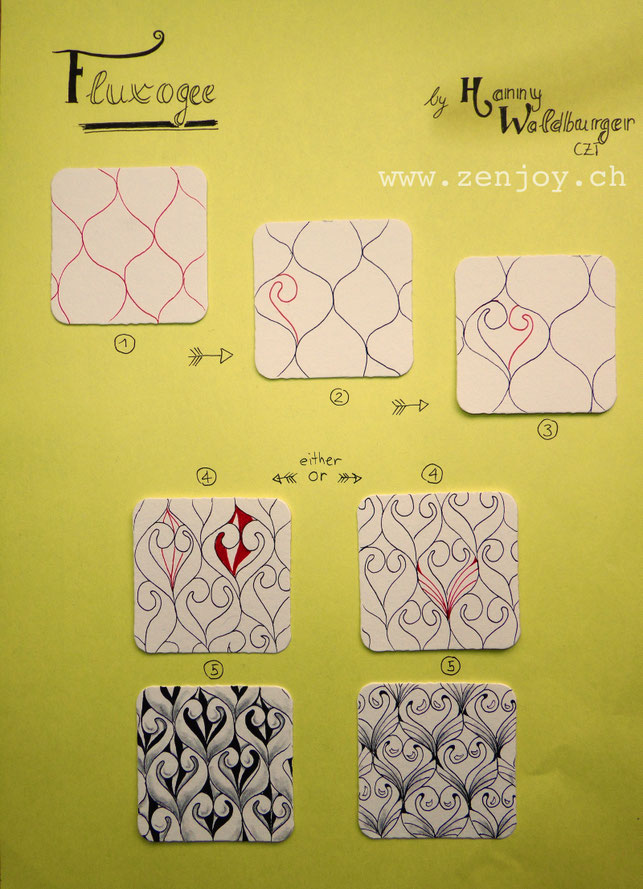 Fluxogee step out zentangle