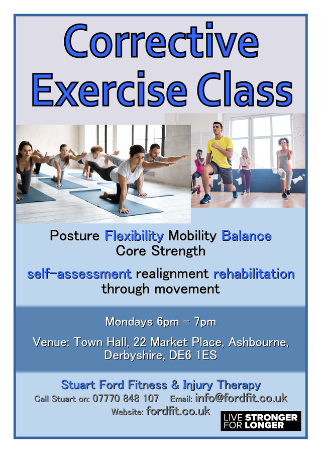 Back treatment, Posture, flexibility, mobility, balance, core strength, self-assessment, realignment rehabilitation sports therapy in Ashbourne
