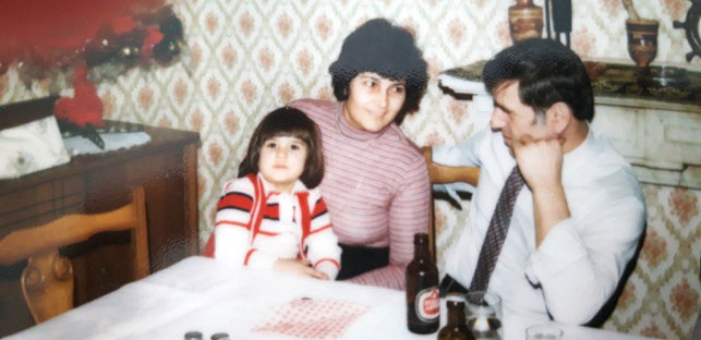 Familenbild im Jahr 1980 in Esslingen