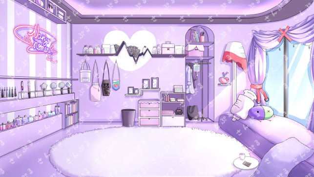 Vtuber南条のめる様の配信背景イラスト/薬モチーフ