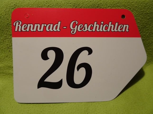 Die Startnummer des "flotten Gespanns"