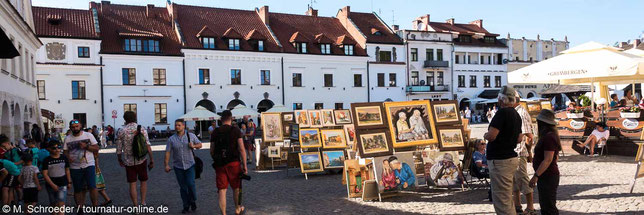 Malerische Altstadt um den Markt von Kazimierz Dolny