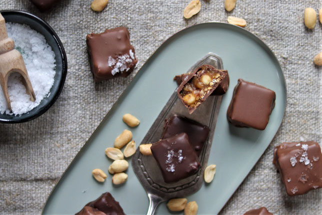 Schoko Erdnuss Bites