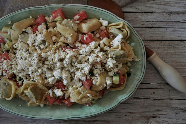 Melonen-Tortellini-Salat