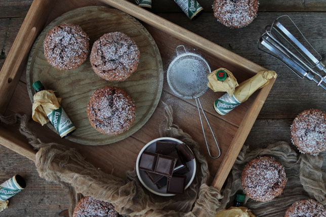 Schokoladenmuffins mit Underberg