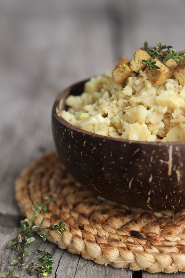 Karfiolreis mit Tofu