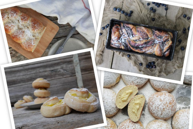 süßer Germteig, Rezeptbeispiele