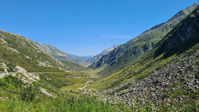 Fahrt über den Gotthardpass